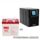 ИБП POWERMAN ONLINE 2000 Plus + MNB MМ55-12