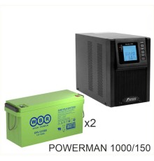 ИБП POWERMAN ONLINE 1000 Plus + WBR GPL121500