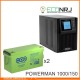 ИБП POWERMAN ONLINE 1000 Plus + WBR GPL121500