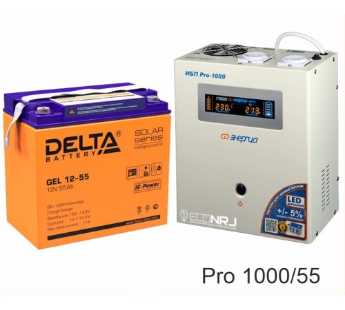 Энергия PRO-1000 + Аккумуляторная батарея Delta GEL 12-55