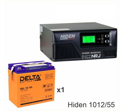 ИБП Hiden Control HPS20-1012 + Delta GEL 12-55