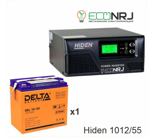 ИБП Hiden Control HPS20-1012 + Delta GEL 12-55