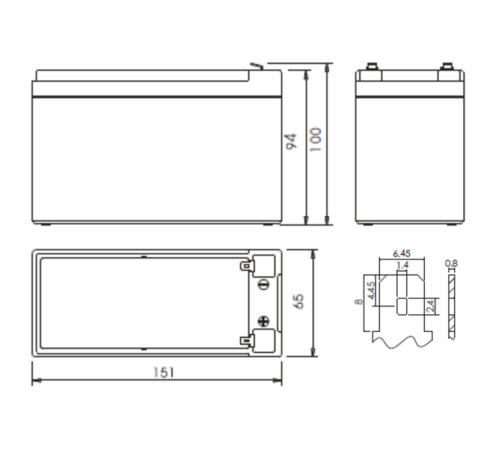 Аккумуляторная батарея POWERMAN Battery CA1290