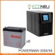 ИБП POWERMAN ONLINE 3000 Plus + Ventura GPL 12-55