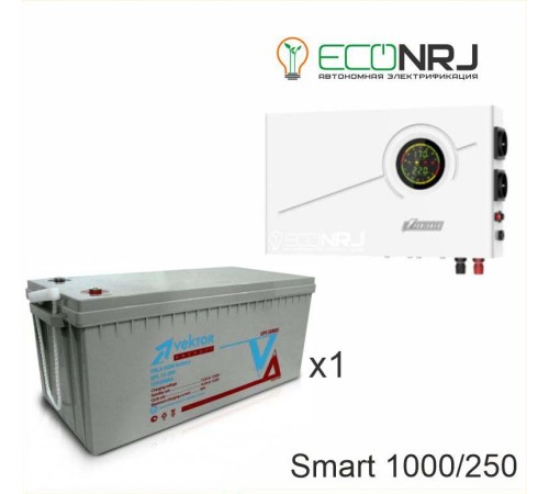 ИБП Powerman Smart 1000 INV + Vektor GL 12-250