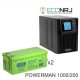 ИБП POWERMAN ONLINE 1000 Plus + WBR GPL122000