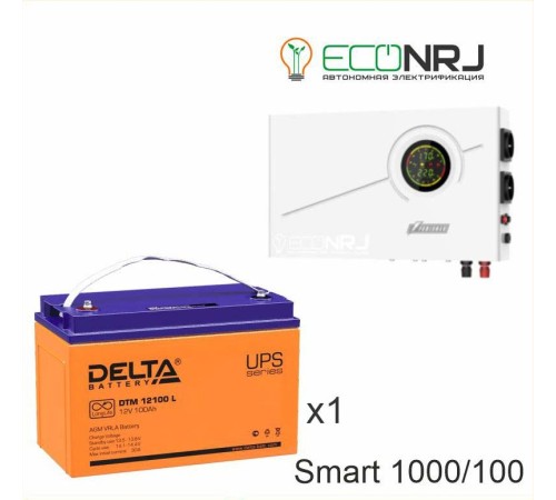 ИБП Powerman Smart 1000 INV + Delta DTM 12100 L