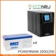 ИБП POWERMAN ONLINE 2000 Plus + MNB MNG250-12