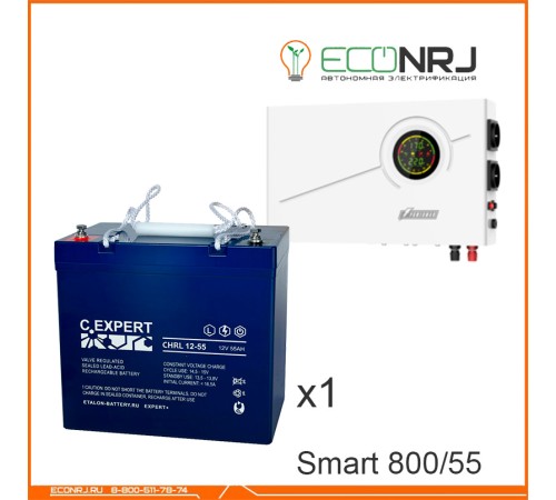 ИБП Powerman Smart 800 INV + ETALON CHRL 12-55