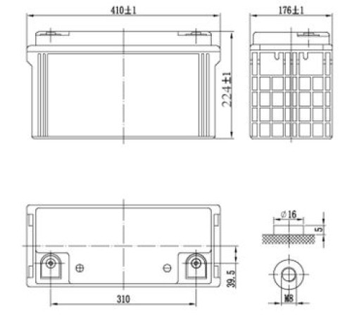 Аккумуляторная батарея Delta GX 12-120