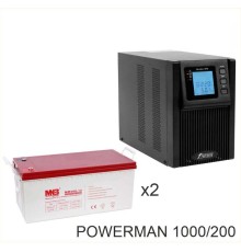 ИБП POWERMAN ONLINE 1000 Plus + MNB MМ200-12