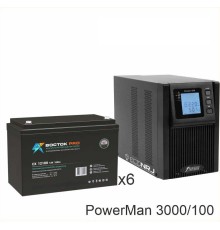 ИБП POWERMAN ONLINE 3000 Plus + ВОСТОК PRO СХ-12100