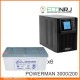 ИБП POWERMAN ONLINE 3000 Plus + LEOCH DJM12200