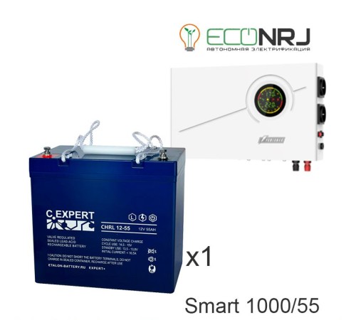 ИБП Powerman Smart 1000 INV + ETALON CHRL 12-55