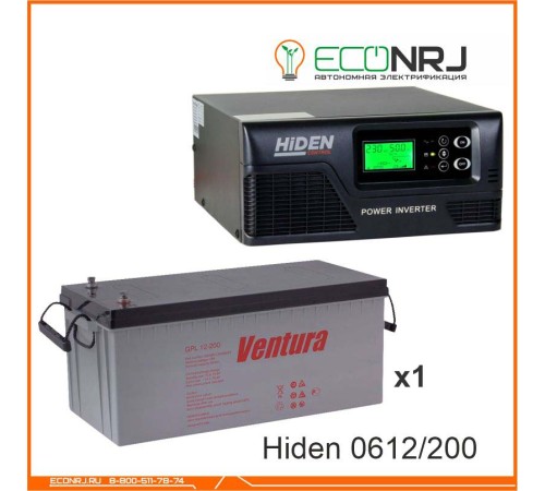 ИБП Hiden Control HPS20-0612 + Ventura GPL 12-200