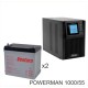 ИБП POWERMAN ONLINE 1000 Plus + Ventura GPL 12-55