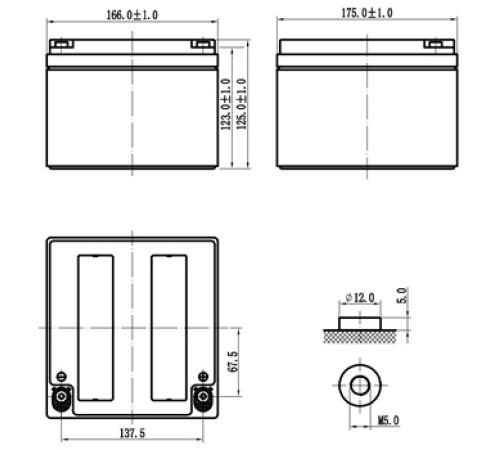 Аккумуляторная батарея Delta DT 1226