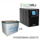 ИБП POWERMAN ONLINE 2000 Plus + LEOCH DJM1275