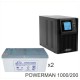 ИБП POWERMAN ONLINE 1000 Plus + LEOCH DJM12200