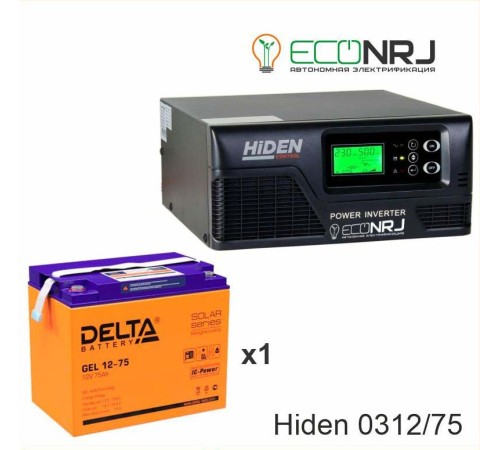 ИБП Hiden Control HPS20-0312 + Delta GEL 12-75