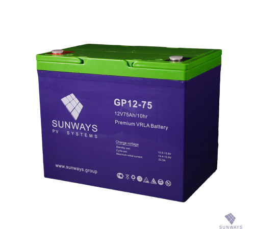 Аккумуляторная батарея SUNWAYS GP 12-75