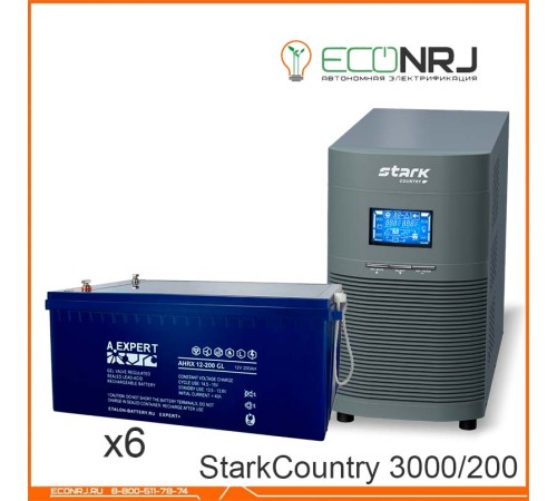 Stark Country 3000 Online, 12А + ETALON AHRX 12-200 GL