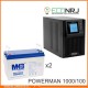 ИБП POWERMAN ONLINE 1000 Plus + MNB MNG100-12