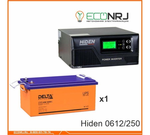 ИБП Hiden Control HPS20-0612 + Delta DTM 12250 L