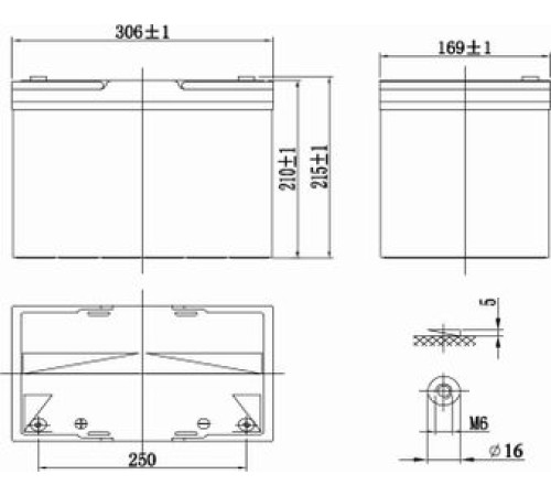 Аккумуляторная батарея Delta GX 12-90