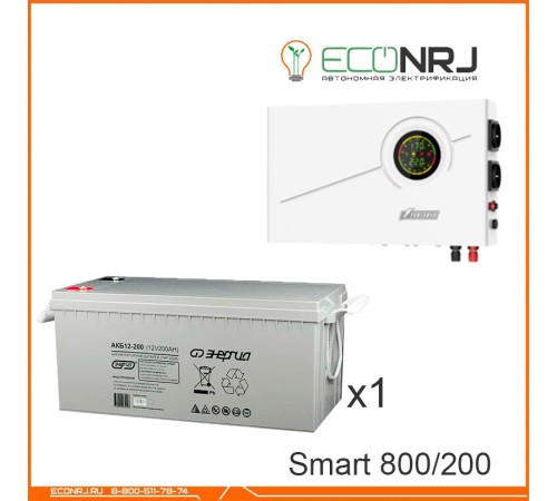 ИБП Powerman Smart 800 INV + Энергия АКБ 12–200