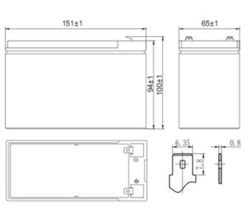 Аккумуляторная батарея Delta HR 12-28 W