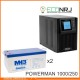 ИБП POWERMAN ONLINE 1000 Plus + MNB MNG250-12