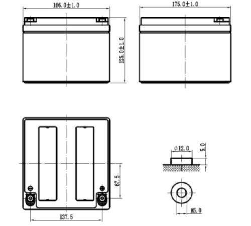 Аккумуляторная батарея Delta GX 12-24