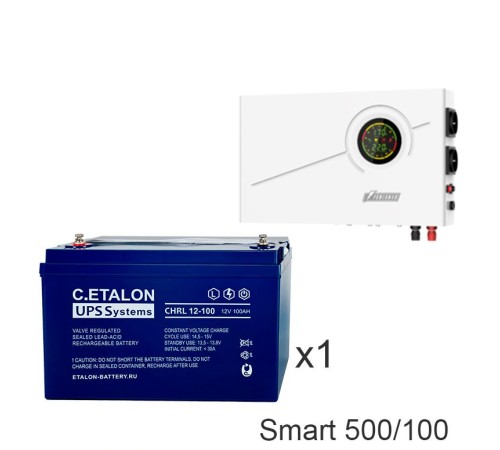 ИБП Powerman Smart 500 INV + ETALON CHRL 12-100