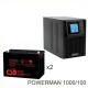 ИБП POWERMAN ONLINE 1000 Plus + CSB GP121000