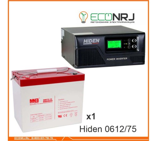 ИБП Hiden Control HPS20-0612 + MNB MМ75-12