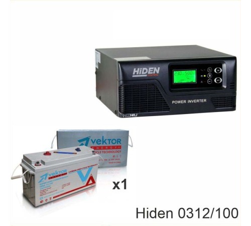 ИБП Hiden Control HPS20-0312 + Vektor VPbC 12-100