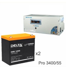 Энергия PRO-3400 + Аккумуляторная батарея Delta CGD 1255