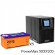 ИБП POWERMAN ONLINE 3000 Plus + Delta GEL 12-200