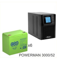 ИБП POWERMAN ONLINE 3000 Plus + WBR GPL12520