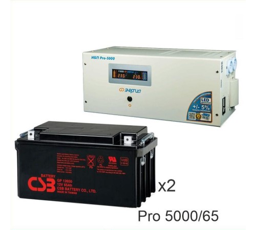 Энергия PRO-5000 + Аккумуляторная батарея CSB GP12650