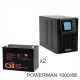 ИБП POWERMAN ONLINE 1000 Plus + CSB GPL12880