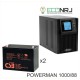 ИБП POWERMAN ONLINE 1000 Plus + CSB GPL12880