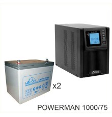 ИБП POWERMAN ONLINE 1000 Plus + LEOCH DJM1275