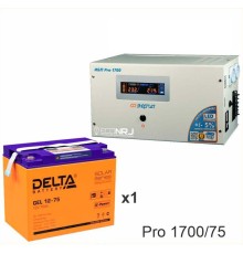 Энергия PRO-1700 + Аккумуляторная батарея Delta GEL 12-75