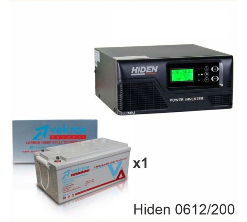 ИБП Hiden Control HPS20-0612 + Vektor VPbC 12-200