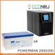 ИБП POWERMAN ONLINE 2000 Plus + MNB MNG200-12