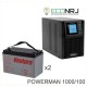 ИБП POWERMAN ONLINE 1000 Plus + Ventura GPL 12-100