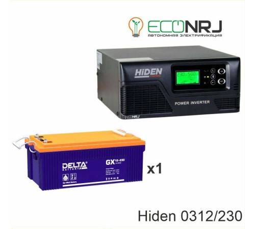 ИБП Hiden Control HPS20-0312 + Delta GX 12-230