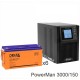 ИБП POWERMAN ONLINE 3000 Plus + Delta DTM 12150 L